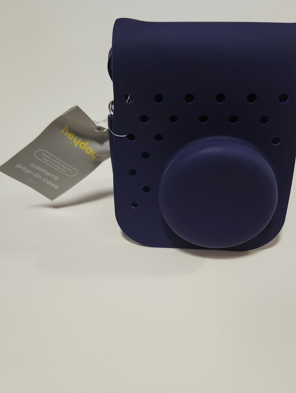 Heyday Silicone Camera Pop-In Crossbody Case in Plum With Magnetic Closure.